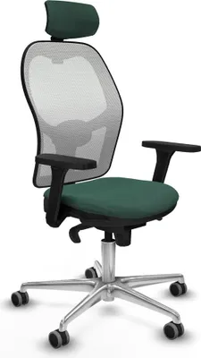 Produktbild von Bürostuhl mit Kopfstütze Jorquera Piqueras y Crespo 3D086G2 grün