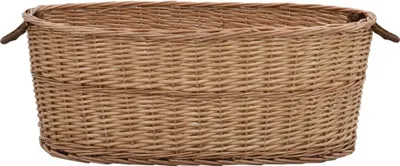 Obrázok produktu pre vidaXL Kôš na drevo s rukoväťami na prenášanie 88 x 57 x 34 cm Prírodná vŕba