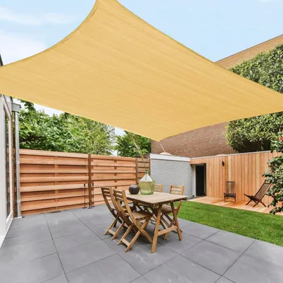 Produktbild von Wasserdichtes Sonnensegel Rechteckig 2x4m Gelb