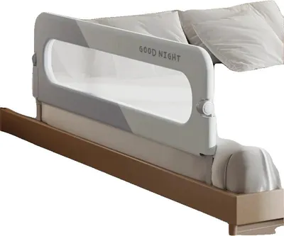 Produktbild von Bettgitter, verstellbare Sicherheitsbarriere, langlebige Materialien, Grau200CM