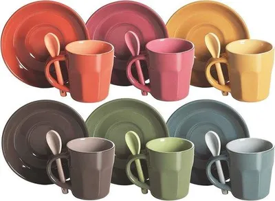 Zdjęcie produktu dla Zestaw ceramicznych zabawek, 6 sztuk – wielokolorowy – 55 x 55 x 65 cm – zabawki dla dzieci