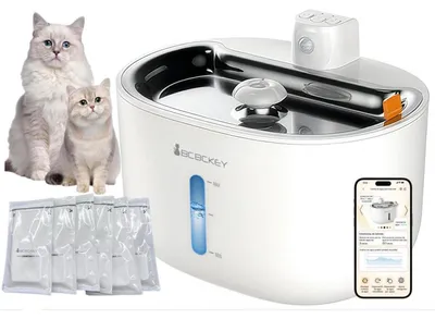 Image de Filtres Katzenbrunnen, lot de 6. Système de filtration multiple pour fontaines d'eau de 2 à 3 litres