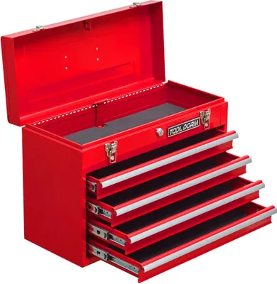 Obrázek produktu pro Box na nářadí, 4 zásuvky, uzamykatelný, červený