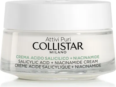 Produktbild von Collistar Salicylic Acid + Niacinamide Cream, Tages- & Nachtcreme, Frauen, Jeder Hauttyp, Gesicht, Anti-Reizung, Anti-Rötung, Wirkt beruhigend, Mattierend, Porenstraffend, Schutz, Klärend,..., 50 ml