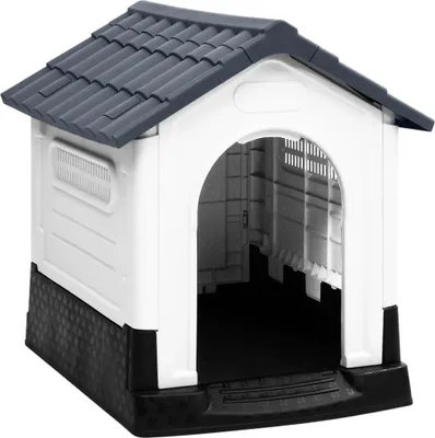 Produktbild von Hundehütte Grau 57x68x66 cm Polypropylen