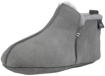 Immagine prodotto di Pantofole in pelle d'agnello modello SVENSKA grigio argento 39