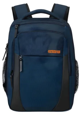 Imagen del producto de Mochila para portátil American Tourister, modelo Urban Groove. Mochila con compartimento para portátil de 15.6 pulgadas, diseño slim, capacidad de 20,5 litros, color azul marino oscuro