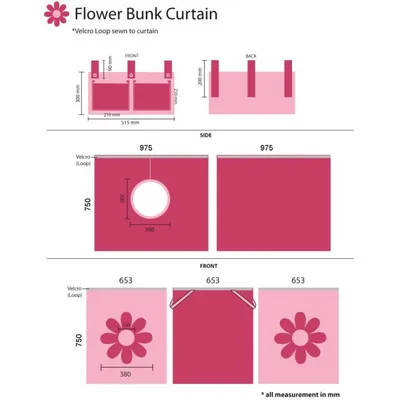Image de Stoffset Fleur Rose