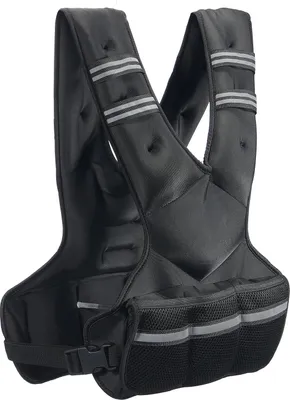 Obrázek produktu pro SucceBuy nastavitelná zátěžová vesta, 20-32 lb, se 6 závažími Ironsand a reflexním proužkem, zátěžová vesta pro muže a ženy, silový trénink, běh, jogging