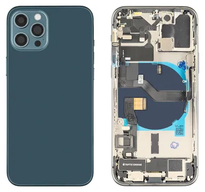 Produktbild von iPhone 12 Pro Gehäuse mit Backcover Pazifikblau