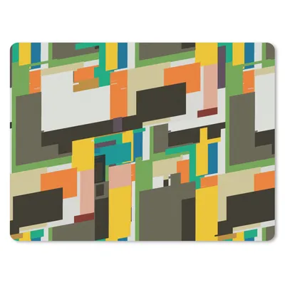 Produktbild von MuchoWow® Mauspad Mousepad Geometrisch - Muster - Abstrakt 40x30 cm - Mousepads - Maus Mat - Pad - Mausunterlage - Anti Rutsch