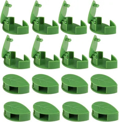 Produktbild von Pflanzenclips 100 Stück, Selbstklebend, Für Kletterpflanzen, Für Wände und Garten