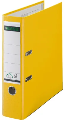 Produktbild von Leitz Ordner 10105015 DIN A4 80mm Polypropylen gelb