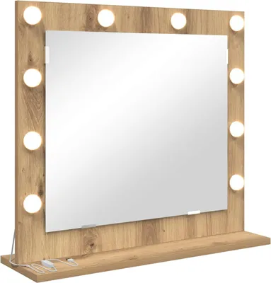 Zdjęcie produktu dla vidaXL Lustro umywalkowe prostokątne z drewna odzyskanego 60 x 55 x 18 cm