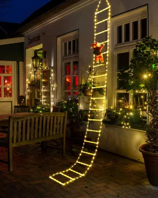 Weihnachts-Lichterkette 3 m, 338 LEDs, warmweiß, Timer, 8 Modi