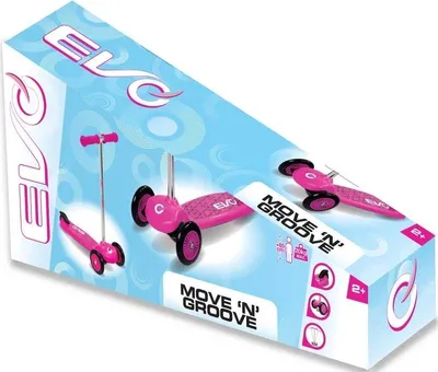 Produktbild von HTI Tretroller EVO Move N Groove pink - Kinder Scooter Spielzeug