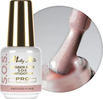 Image de Base en caoutchouc pour ongles flexibles, manucure et pédicure, pour nail art S.O.S. Antidotum Pro Salon Molly Nails Endless Flame 15 g