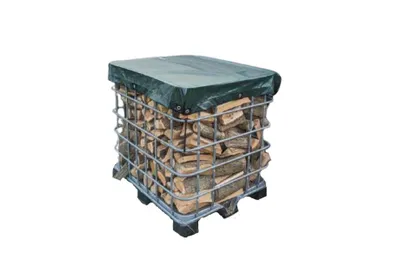 Produktbild von Xstrong Abdeckplane Grün 1,2x1m, 100% wasserdicht, UV-beständig, mit Ösen für IBC-Gittercontainer auf 120x100cm Paletten aus kreuzlaminiertem Polyethylen, stärker dank patentiertem Schweizer Verfahren.