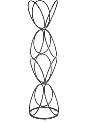 Produktbild von BELIANI Garderobenständer, schwarzes Metall, 160 cm, freistehend, Jackenständer, industriell, modern, dekoratives Akzentstück, Flur-Accessoires