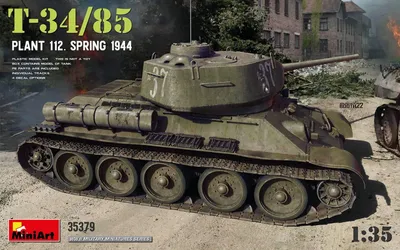 Imagen del producto de 550035379 - Kit de modelismo, escala 1:35, T-34/85, planta 112, principios de la primavera de 1944