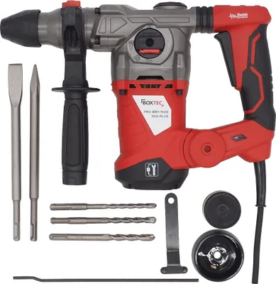 Produktbild von BOXTEC BRH 1500 Bohrhammer SDS-PLUS 1500W Antivibrationsgriff, Kategorie:1500W - SET