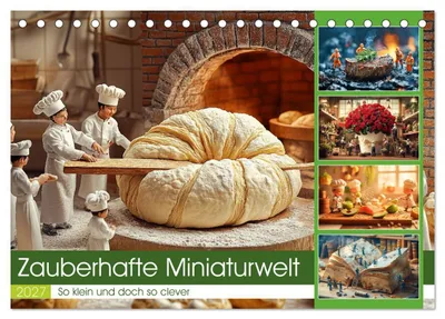 Produktbild von Zauberhafte Miniaturwelt (Tischkalender 2027 DIN A5 quer), CALVENDO Monatskalender