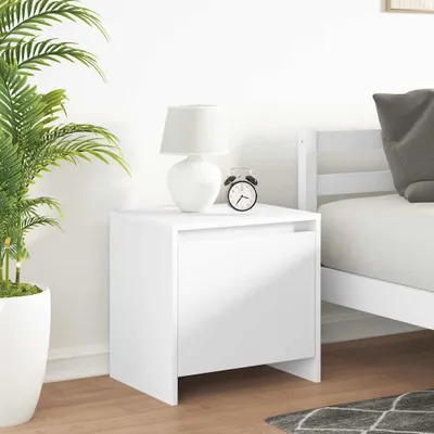 Obrázek produktu pro vidaXL Noční stolky 2 ks. Bílý 45x34x44,5 cm výrobek ze dřeva