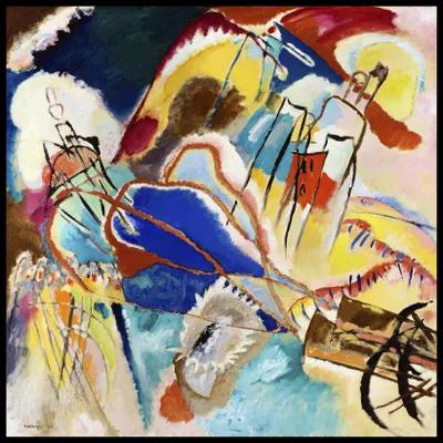Immagine prodotto di Poster 70x70 cm Improvvisazione n. 30,  Wassily Kandinsky Vintage