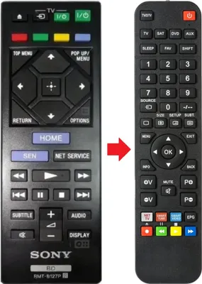 Produktbild von Fernbedienung geeignet für SONY BDP-S1200 | BDP-S3200 | BDP-S4200