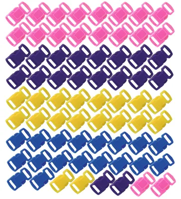 Produktbild von 75x Steckschnalle Gurtschnalle Verschluss Klickverschluss Paracord Rucksack bunt