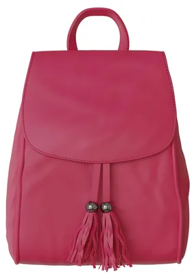Produktbild von Damen Rucksack Kunstleder Vegan Freizeit Tasche Leicht Backpack 30705 Fuxia