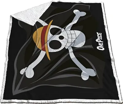 Produktbild von Anime One Piece Piraten Coral Decke warme Kuscheldecke 130x170 cm