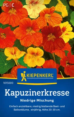 Produktbild von Kiepenkerl Kapuzinerkressesamen Niedrige Mischung Tropaeolum majus 20 Pflanzen