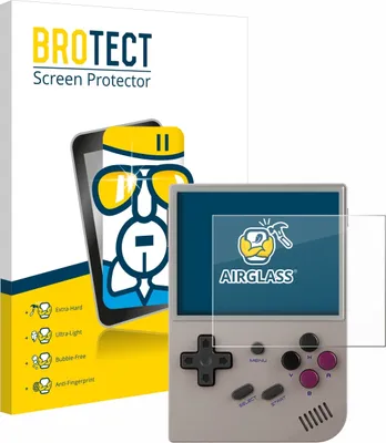 Produktbild von BROTECT Schutzglas für Anbernic RG35XX Plus Schutzfolie Panzer Folie Glas Display Schutz klar