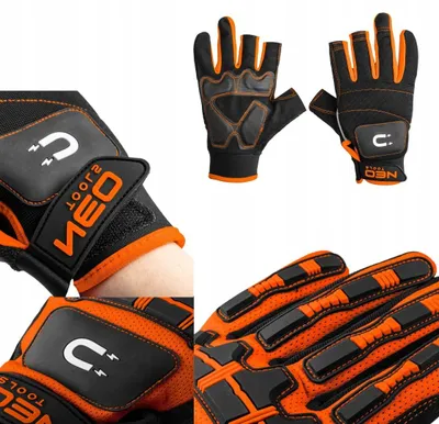 Produktbild von NEO TOOLS Arbeitsschutzhandschuhe Fingerlos mit Magnet Größe 10