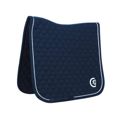 Zdjęcie produktu dla Podkładka pod siodło Kentucky Horsewear Onion Quilt 3D Logo Dressage, Farbe:Navy, Größe:Full