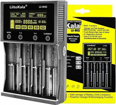 Produktbild von LiitoKala Lii-M4S Universal-Ladegerät für AAA 18650-Akkus