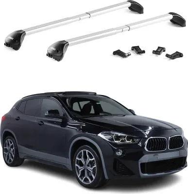 Produktbild von Dachträger Grundträger für BMW X2 F39 2019-2025 Aluminium Silber 2 tlg ABE