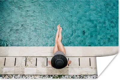 Produktbild von MuchoWow® Poster Wasser - Tropisch - Pool 180x120 cm - Fotoplakat