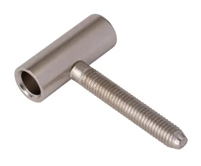 Obrázek produktu pro Walteco Dveřní závěs 50/10 vrchní díl M8, výška 40 mm, poniklovaný