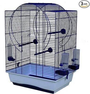 Imagen del producto de Silecomplaza DUVO+ 493/065. Jaula para pájaros. Color: gris/azul