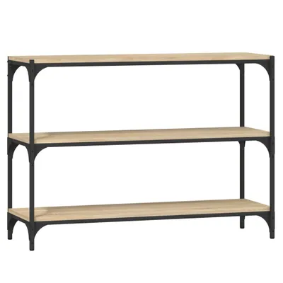 Produktbild von vidaXL Bücherregal Sonoma-Eiche 100x33x70,5 cm Holzwerkstoff und Stahl