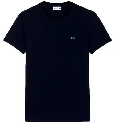Image de T-shirt Lacoste Camiseta Lacoste Pima manga corta azul oscuro pour Homme
