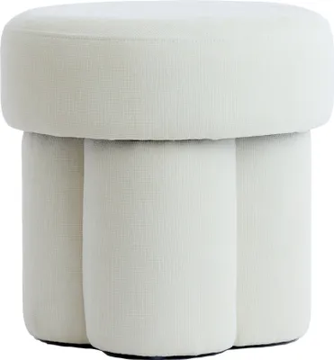 Produktbild von Light & Living - Pouf CURTEA - Ø42x43cm - Weiß