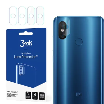 Produktbild von 3mk Hybridglas Lens Protection für Xiaomi Mi 8 Kamera Objektiv Kameralinse 0,16mm 6H (4 Stück)
