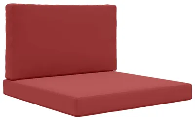 Produktbild von vidaXL Sofakissen für draußen 2 pcs Weinrot Polyester