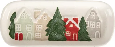 Immagine prodotto di Ciotola per decorazioni Clayre & Eef 30x12x3 cm in Vetroceramica bianca