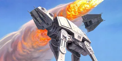 Produktbild von Disney Fototapete Star Wars Hoth Battle Blau und Orange - 610033 - 500 x 250 cm