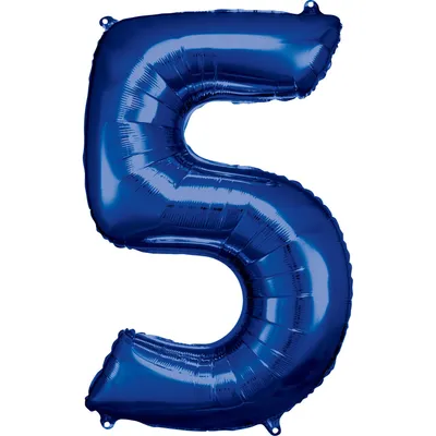 Immagine prodotto di Pallone in foil 5 blu 58x86cm