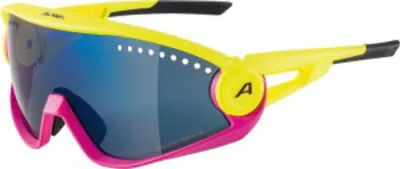 Produktbild von Alpina 5w1ng Pineapple/Magenta Matt/Blue Fahrradbrille
